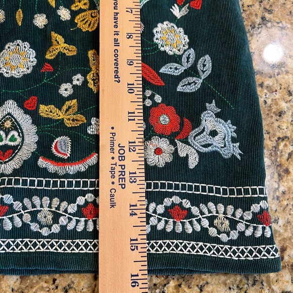 SHEIN Floral Embroidery Corduroy Bodycon Skirt. Size small - Picture 6 of 7